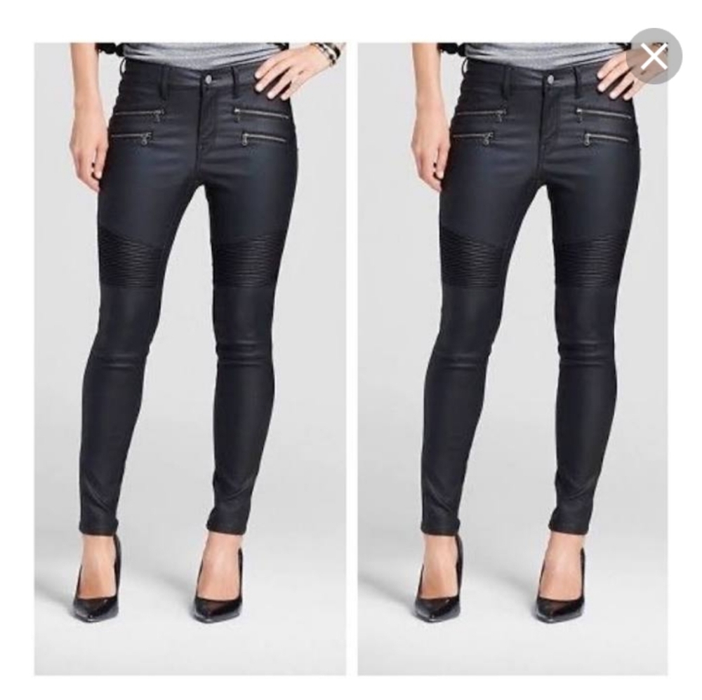 EUC Mossimo leather feel moto jeggings - Picture 6 of 6